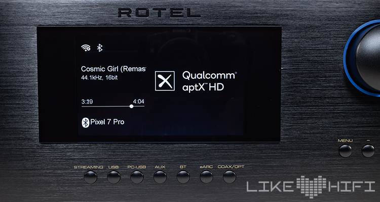 Rotel RAS-5000 Display Front