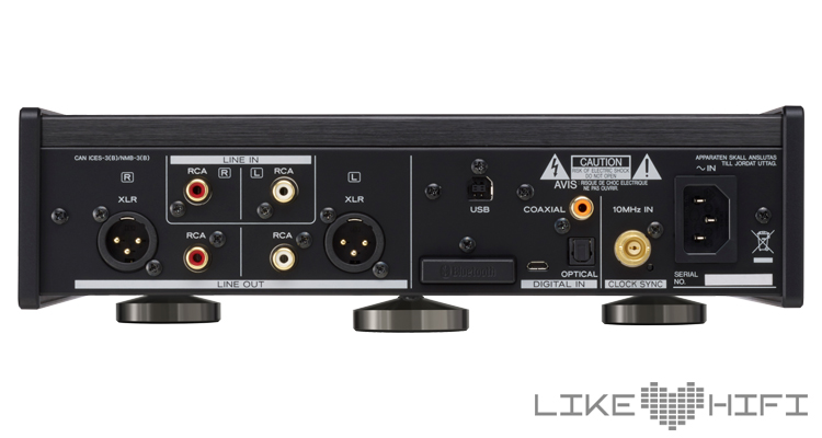 Rückansicht des TEAC UD-505-X