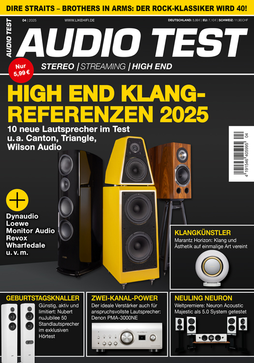 Audio Test Magazin 04 2025 Mai Ausgabe Lautsprecher High End HiFi Cover Titelbild