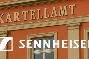 Bild Katellamt, davor Logo Sennheiser