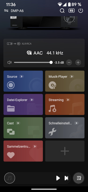 Eversolo DMP-A6 Gen 2 App Screenshot 