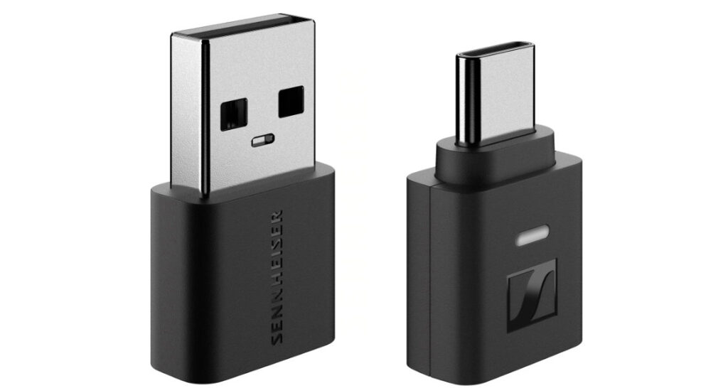 Dongle und Adapter in Großaufnahme