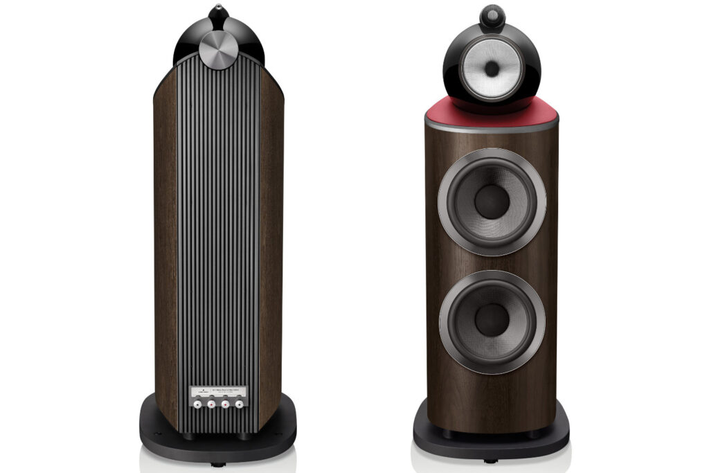 Bowers & Wilkins 801 Abbey Road Limited Edition Lautsprecher in Front und Rückansicht