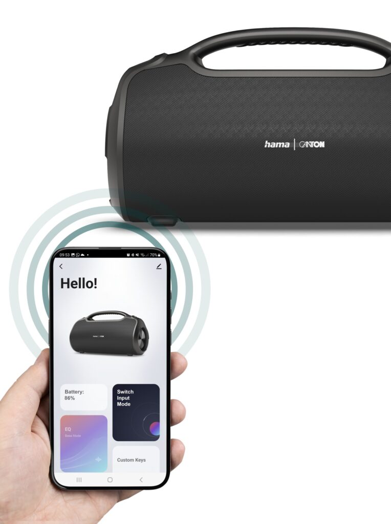 Hama Canton UltiMate Pro: Kraftvoller Bluetooth-Lautsprecher App