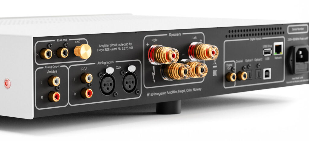 Rückseite des Streaming-Verstärkers
