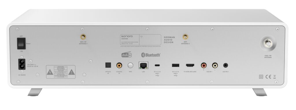 Sonoro Avaton All-in-one Musiksystem Rückseite