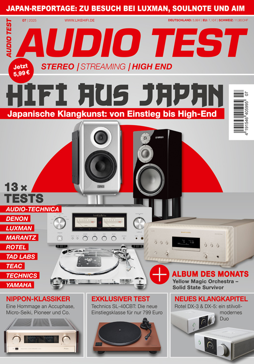 Audio Test Magazin 07 2025 September Ausgabe Japan Lautsprecher High End HiFi Cover Titelbild